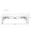 Banquette de luxe en bois massif Carved