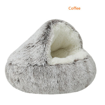 Lit pour chat d'hiver chaud et moelleux
