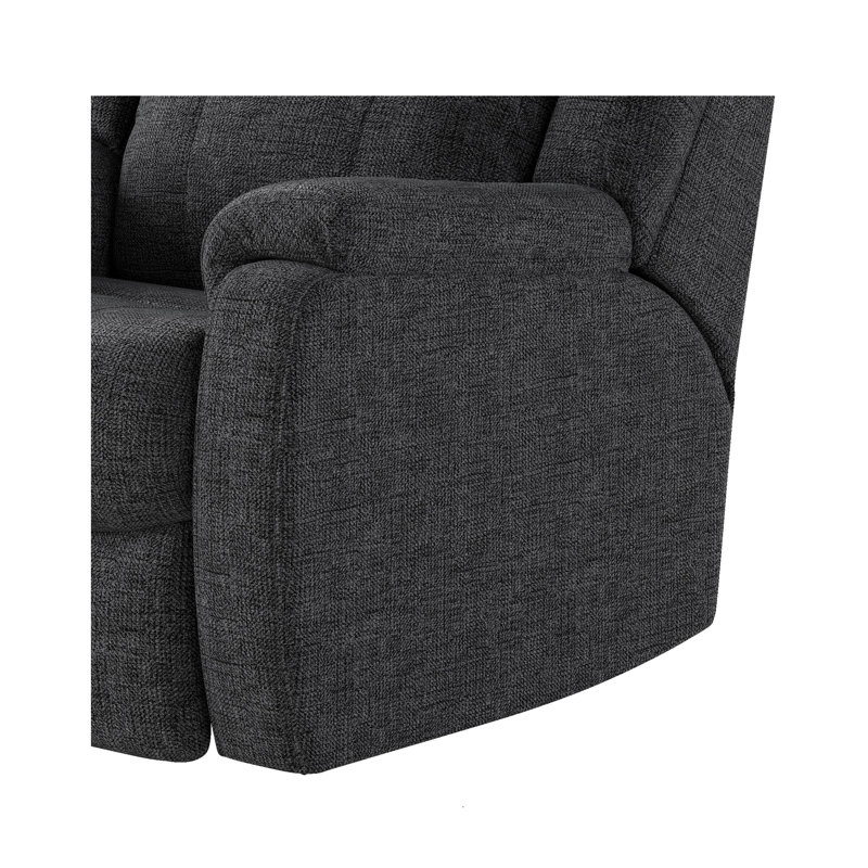 Hercules Dual Power Wall Recliner, Black Velvet