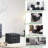 17.32 Wide Elegant Genuine Leather Tufted Ottoman Footstool - Modern Square Accent Stool for Living Room, Bedroom, & Kids Room-542673797