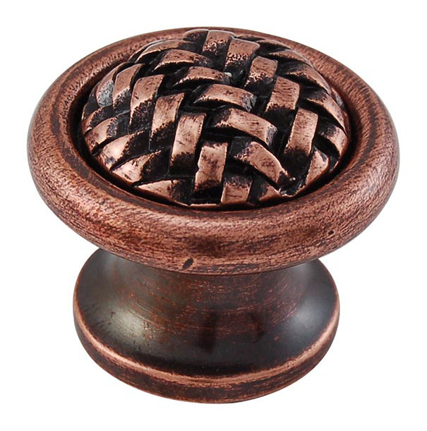 Cestino Mushroom Knob, 1.125" H x 1.125" W x 1" D, Antique Copper