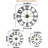  Large 16" Numeral Analog Decorative Wall Clock-1420031963-1420031964