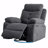 Power With Recliner Function Glider Chair With Bluetooth Speaker 270 Degree Swivel With Led Light Side Arm With Hide-Away Storage Pockets Usb+Type C Charging Port Button Control Retractable Footrest Adjustable Backrest Dg