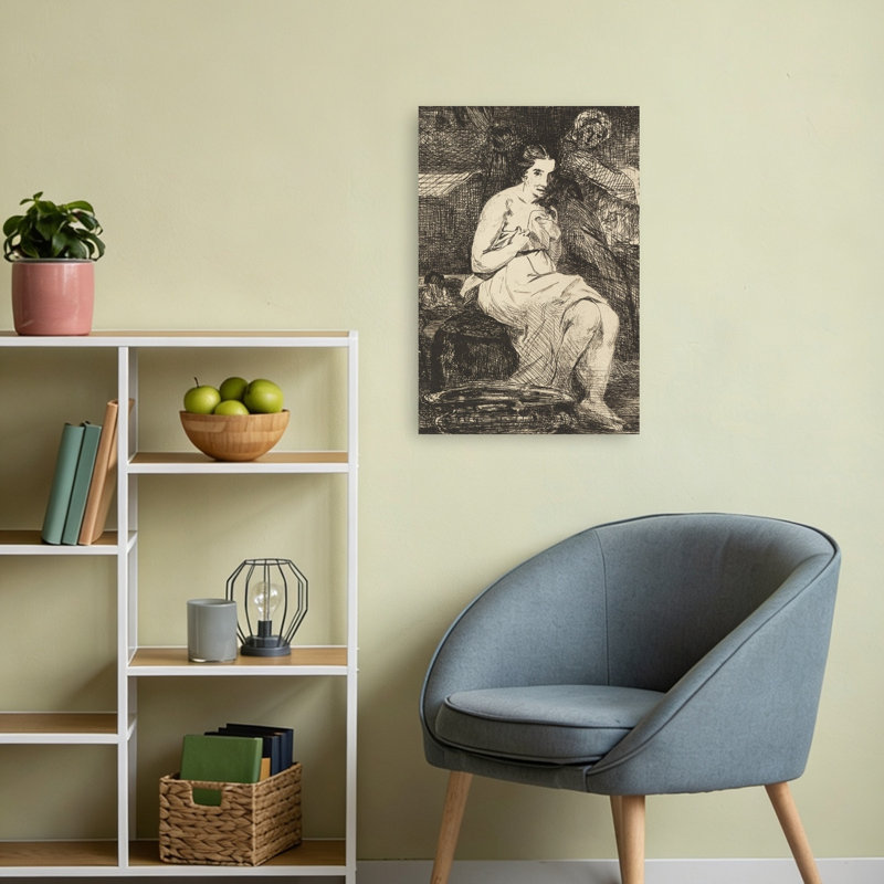 The Toilette, 1862 Abstract Contemporary Wall Art Print, 60.96cm H x 40.64cm W