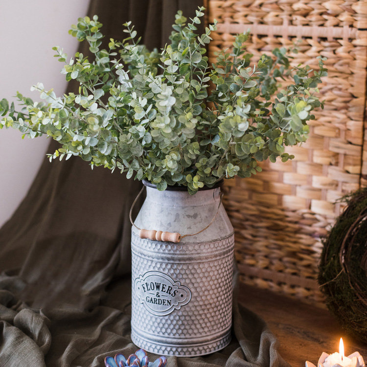 26.4'' Faux Eucalyptus Stem, 5 Stems