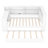 Twin Platform Bed with Storage Shelves, Trundle, Charging Station, LED Lights, Desk and Upholstered Headboard-1746818509