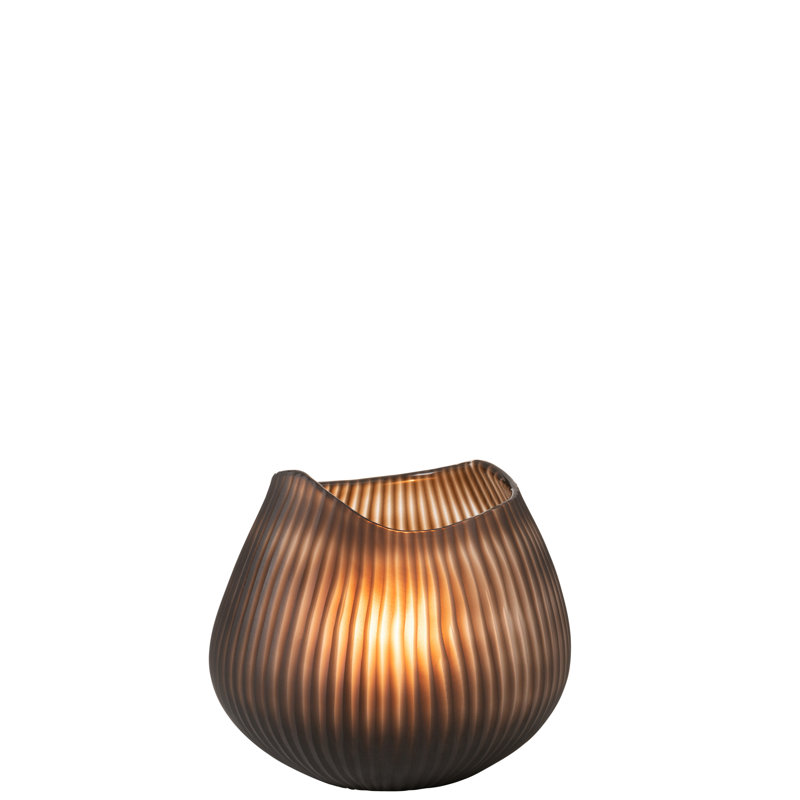 Sharen Glass Table Vase 1, 19.5" H x 23" W x 22.5" D, Brown