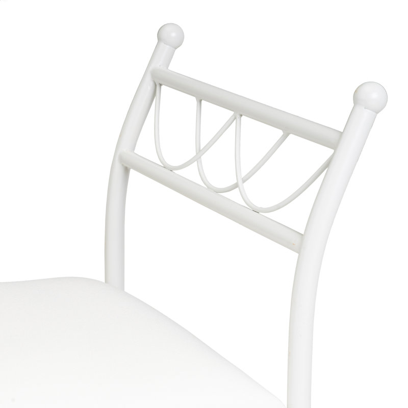 Arand Cotton Upholstered Bench, White