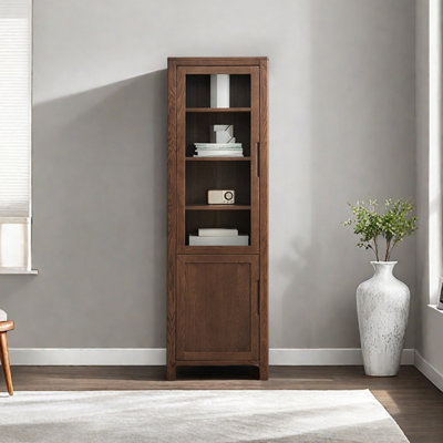 Nordic style solid wood bookcase