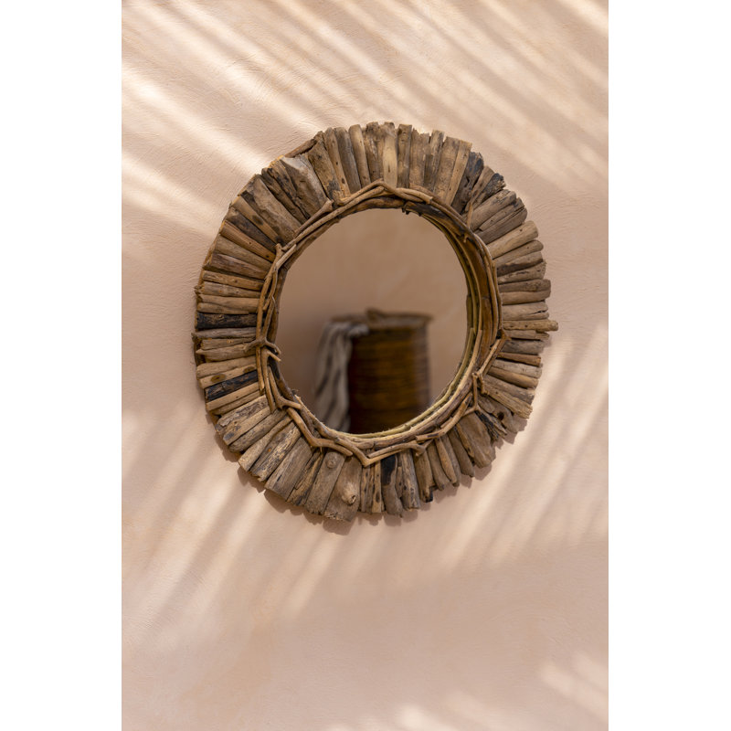 Indianola Shell Round Mirror