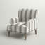Upholstered Armchair-1890186417