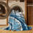 Machine Washable Space Green Area Rug-1960891543