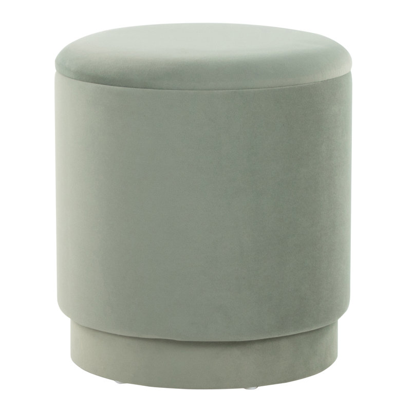 Ensemble de repose-pieds en velours vert clair avec rangement et repose-pieds | Idée de cadeau, Vert