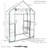 Gulianna 4.5' x 2' x 6.5' Outdoor Portable Walk-In Greenhouse with 4 Shelves with a Clear Cover