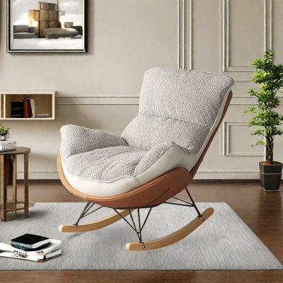 Modern Double-sided Fabric Rocking Chair Rocking Chair