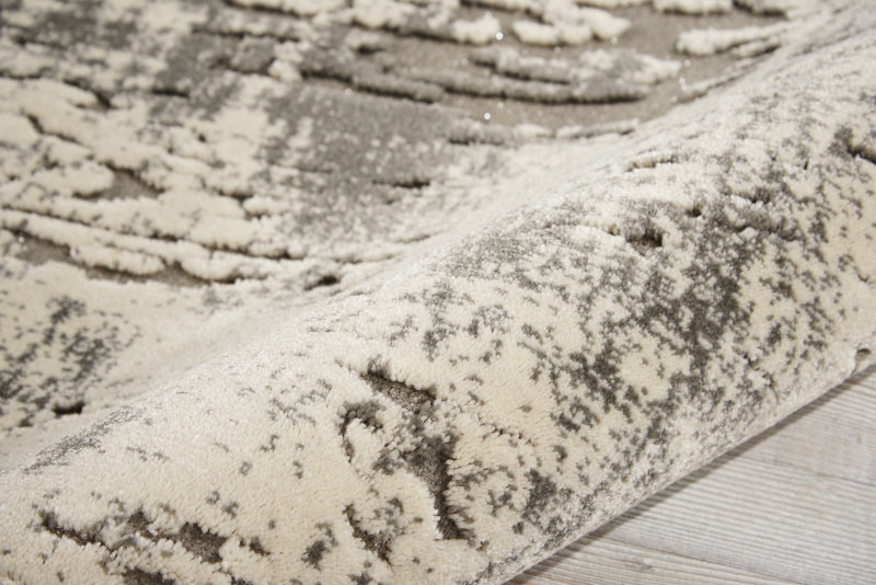 Gleam Area Rug in Ivory/Gray, Rectangle 9'3" x 12'9"