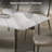 Modern Rectangular Natural Marble Dining Table Set-105310648-122743655