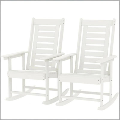 Ensemble de chaises berçantes d'extérieur, 2 pièces