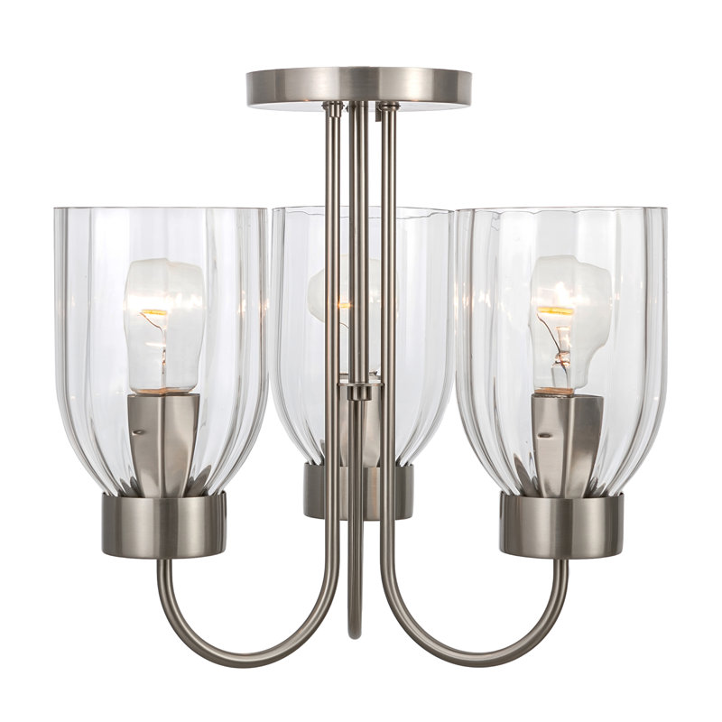 Ribble Valley Glass Semi Flush Mount