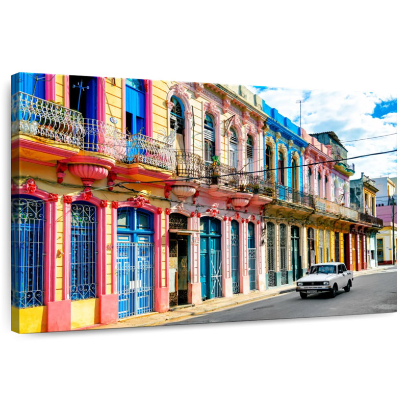 Collection Lilie Cuba Fuerte - Façades colorées, H 32 po x l 48 po