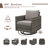 Hansencamp 6-Piece All Weather Wicker Patio Conversation Set With Swivel Gliders, Ottomans And Split Fire Pit Table-954888733-954888729