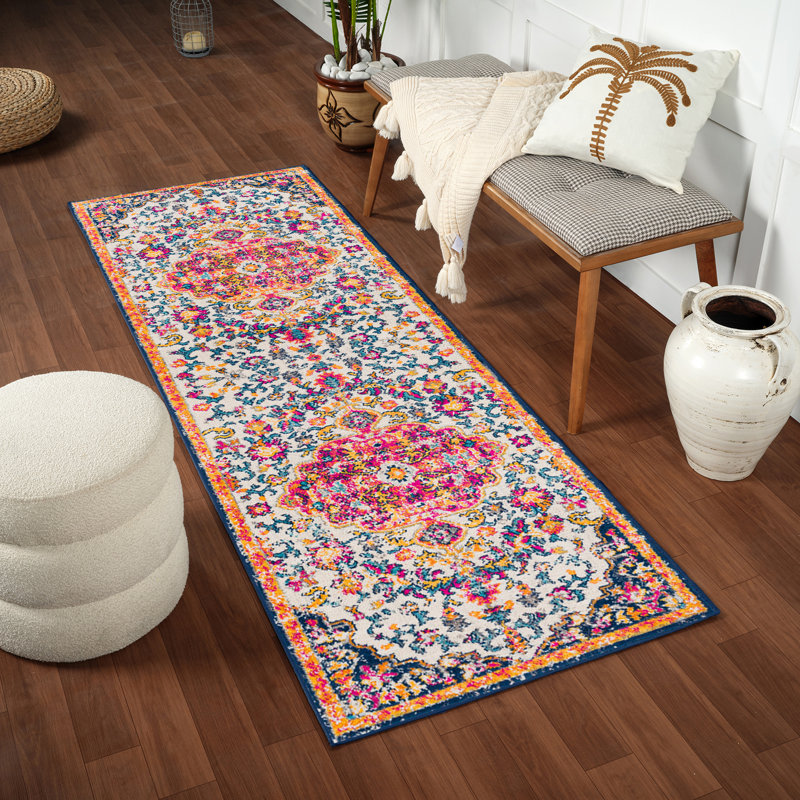 Oriental Vintage Orange/Blue, Runner 80 x 220cm