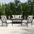 Martha Stewart Lily Pond All-Weather Steel Frame Patio Loveseat With Cushions
