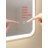 60 Round LED Front and Backlit Wall Mirror in Satin Gold-2005024104-2005024097
