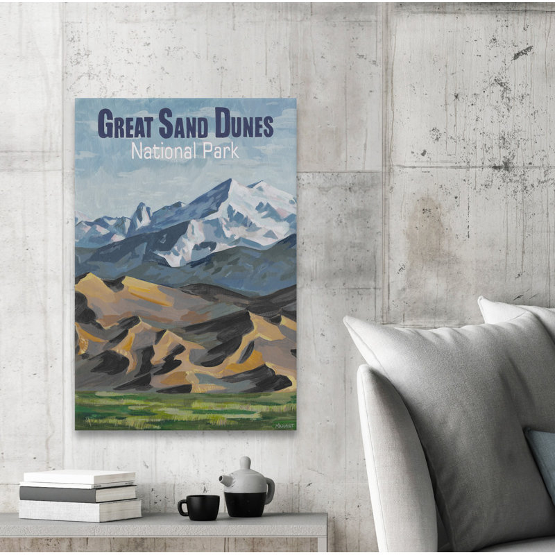 Great Sand Dunes V - reproduction sur toile tendue, H 12 po x l 8 po x P 1,5 po