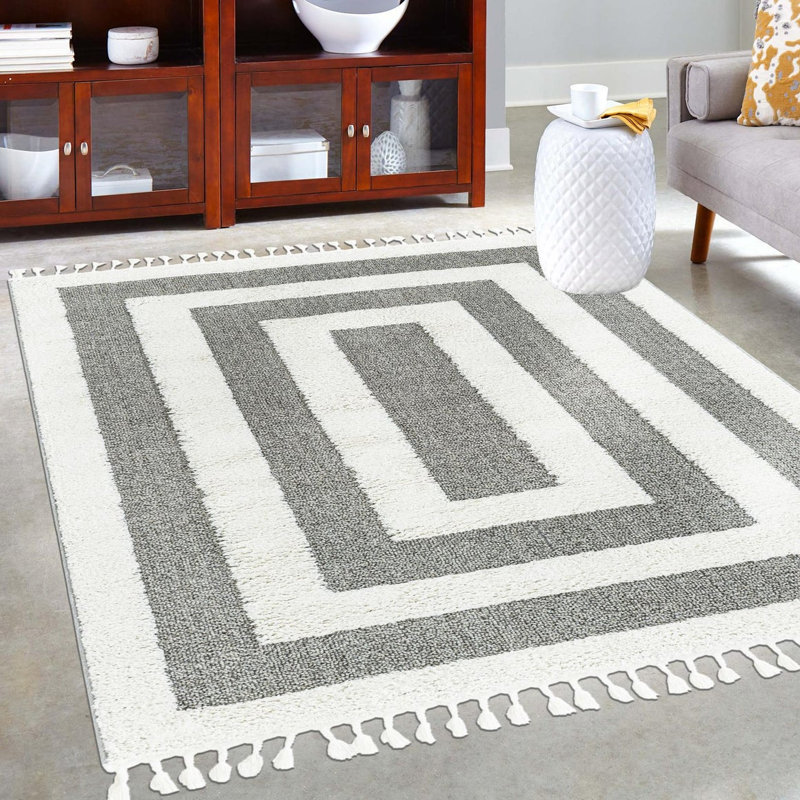 Geometric Indoor Rug, Rectangle 10' x 14'1"