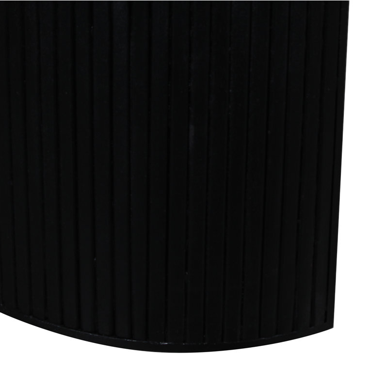 Coburg Black Solid Mango Wood Round Dining Table