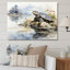 Art asiatique, tortue Sumi I - impression