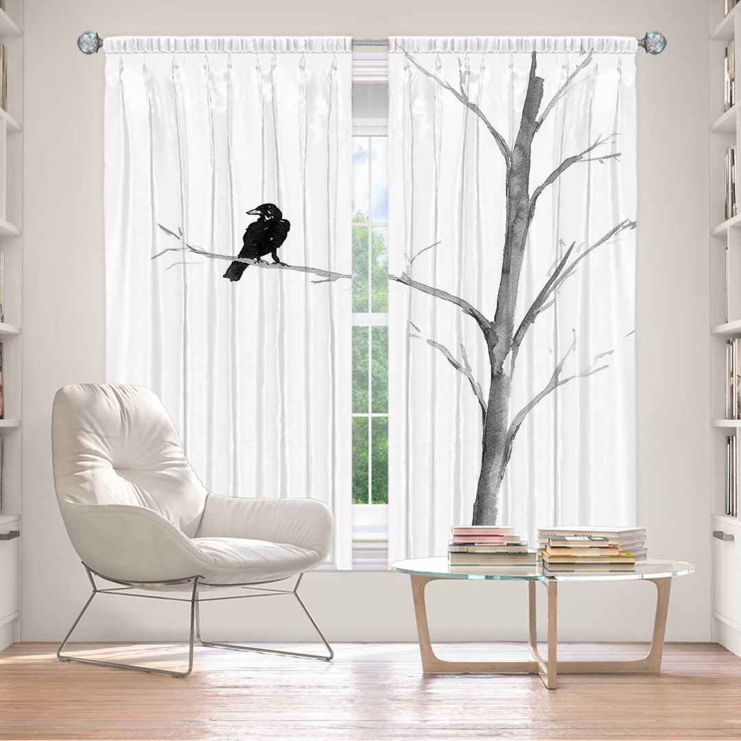 Synthetic Room Darkening Curtain Pair (Set of 2) East Urban Home Size per