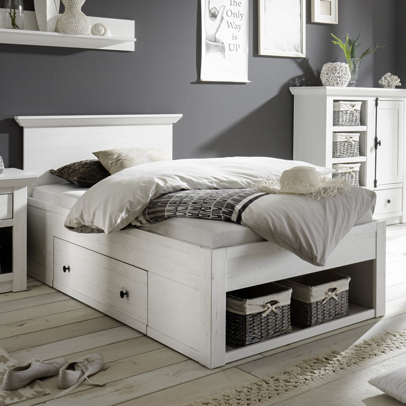 Bed Berwyn With Storage Space, European Single (90 x 200cm)
