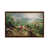 Toile avec cadre en bois brun classique