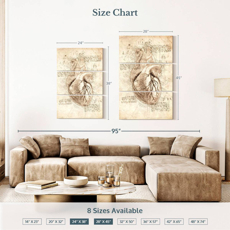 Keiri Human Heart, 38" H x 24" W