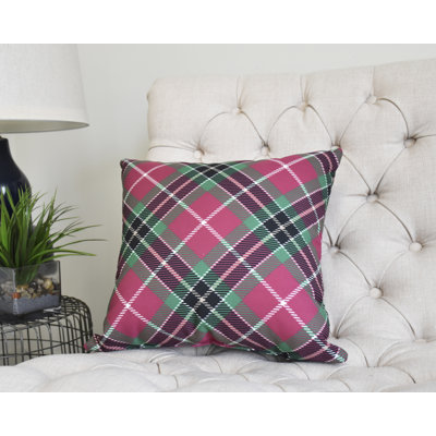 Winter Resort Plaid Reversible Throw Pillow
