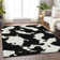 Premium Machine Washable Prisco Black Rug