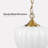 1-Light Milky Glass Pendant Light – Adjustable Height