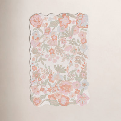 Hand-Tufted Wool Floral Rug