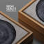 «Black Geometric Circle Spiral», reproduction sur toile flottante-474586497-474586496
