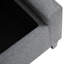 Banc de rangement rembourré en lin avec dessus relevable et capitonnage à boutons HOMcom, gris-879913719