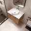 Meuble-lavabo mural simple 30 po avec comptoir en céramique