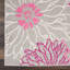 Tapis gris / rose / bleu à motif floral Carollee-25564879