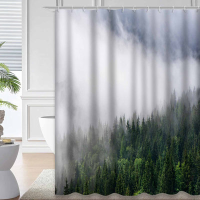 Rideau de douche Cloud Evergreen