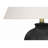 Table Lamp, Lighting, Black Ceramic, Ivory / Cream Shade, Modern