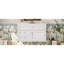 Meuble-lavabo mural 36 po, armoire de rangement flottante avec 2 tiroirs, 1 tiroir basculant, lavabo simple en céramique à 3 trous, armoire moderne.-954731874-954731873