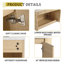 Meuble-lavabo mural de 30 po avec 2 portes à fermeture en douceur