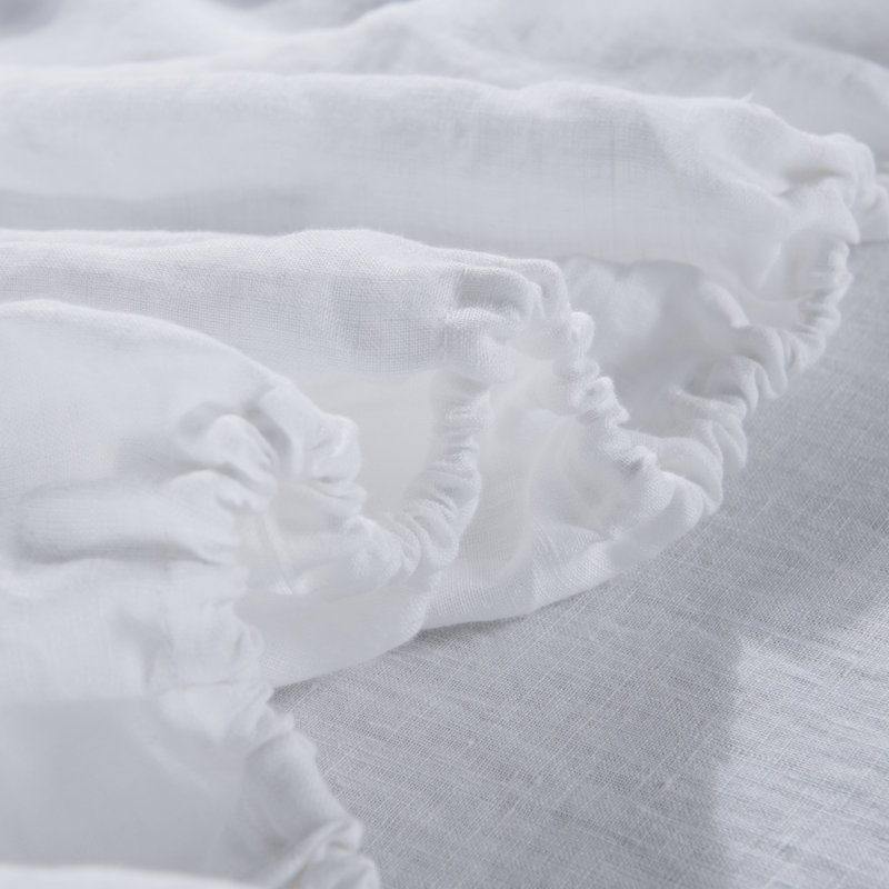 Auggie Savell Stone Washed 100% Hemp Sheet Set, King Sheet Set + 1 Fitted Sheet + 2 Pillowcases