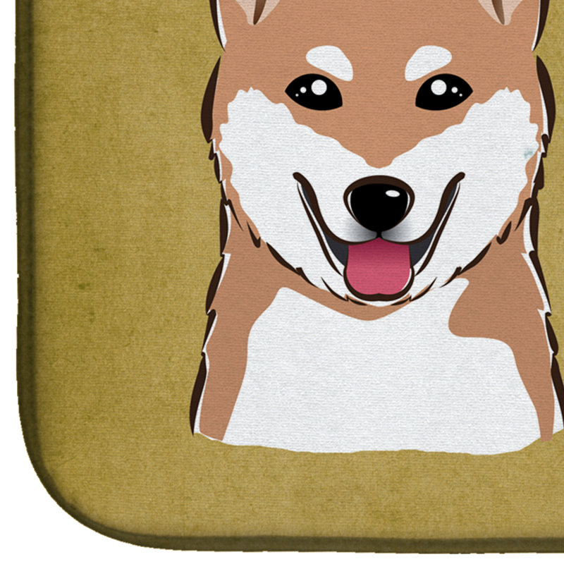 Tapis de séchage pour chien shiba shiba